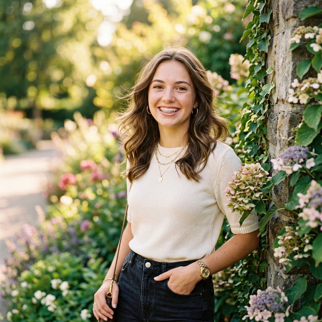 Confident Smile with Braces
